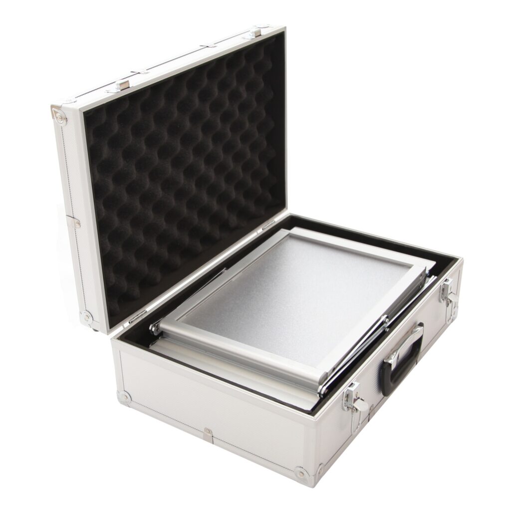 BROSCHYRSTÄLL, aluminium, fällbart - Bild 3