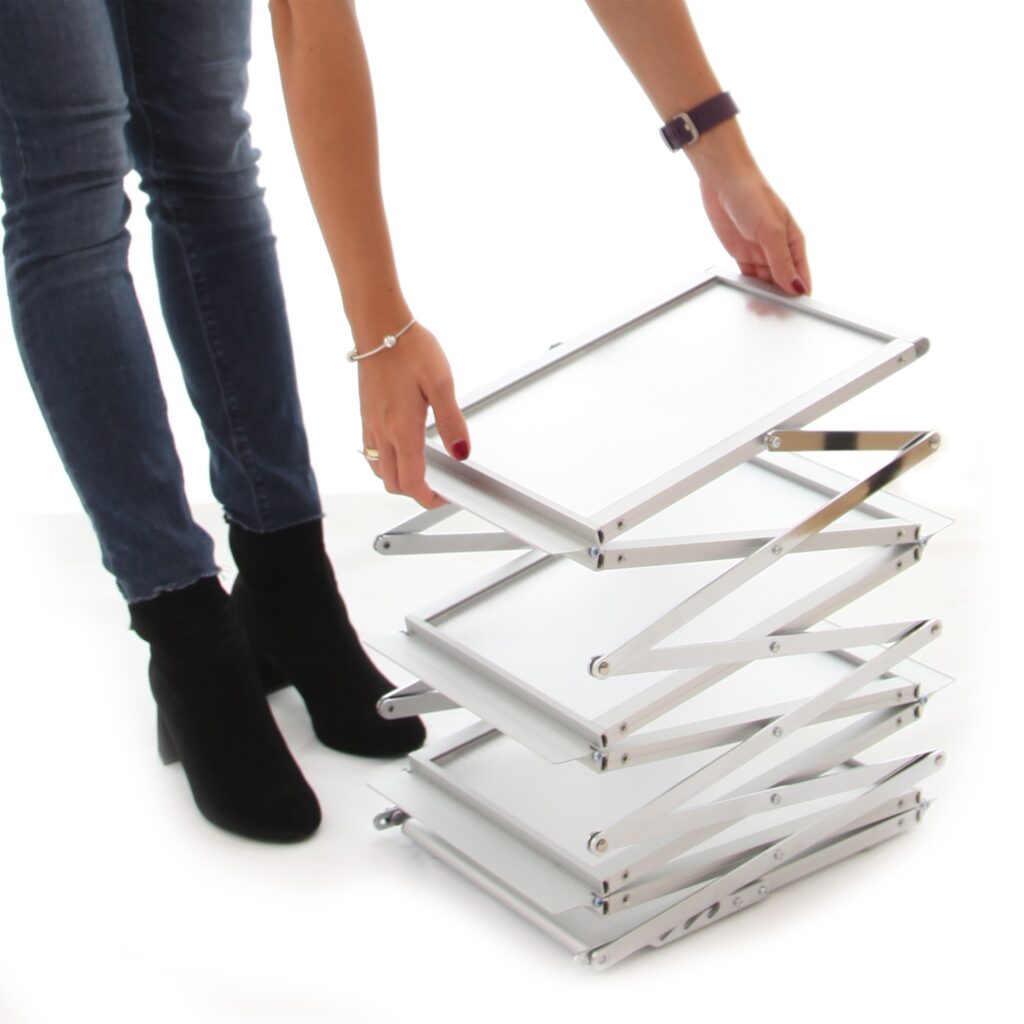BROSCHYRSTÄLL, aluminium, fällbart - Bild 4