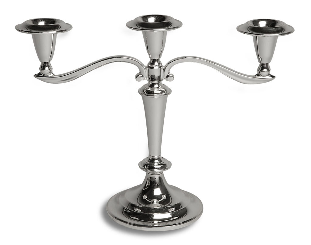 KANDELABER, silver 3-armad